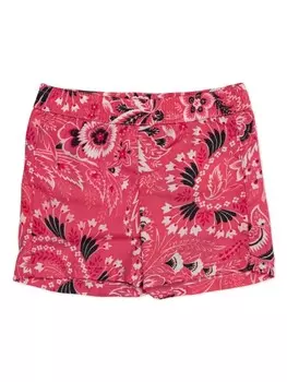 Шорты с цветочным принтом ETRO KIDS, розовый