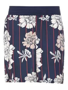 Шорты с цветочным принтом LIU JO, синий