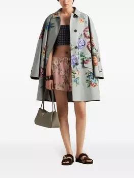 Шорты с цветочным принтом Prada, розовый