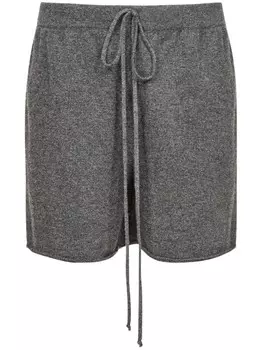 Шорты с декоративной строчкой Maison Margiela, серый