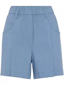 Шорты с декором Monili Brunello Cucinelli, синий