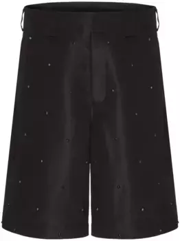 Шорты с декором Rockstud VALENTINO GARAVANI, черный
