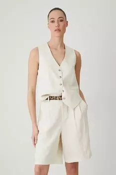 Шорты с добавлением льна Medicine, бежевый