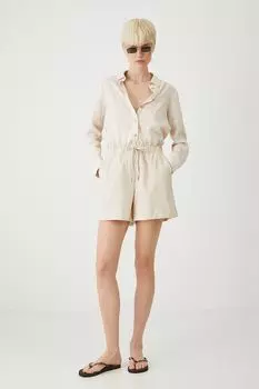 Шорты с добавлением льна Medicine, бежевый