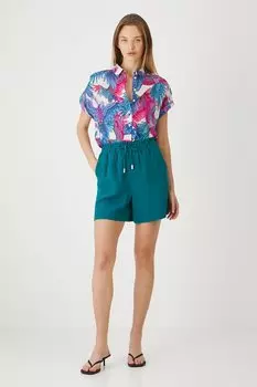 Шорты с добавлением льна Medicine, бирюзовый