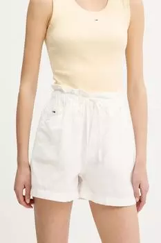Шорты с добавлением льна Tommy Jeans, белый