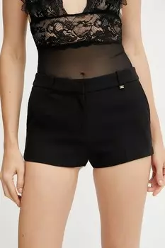 Шорты с добавлением шерсти Elisabetta Franchi, черный