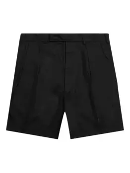Шорты с двойной складкой Raf Simons, черный