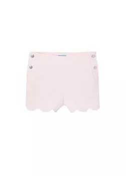 Шорты с фестонами для девочек пыльно-розового цвета Jacadi Paris