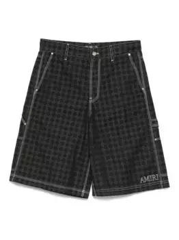 Шорты с геометрическим принтом AMIRI, серый