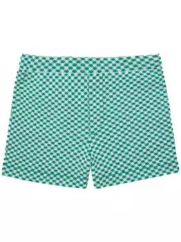 Шорты с геометричным принтом GOD'S TRUE CASHMERE, зеленый