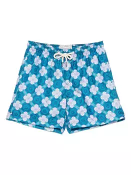 Шорты с графическим принтом PENINSULA SWIMWEAR, синий