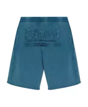 Шорты с грубой отделкой p rawmarshy Diesel, синий