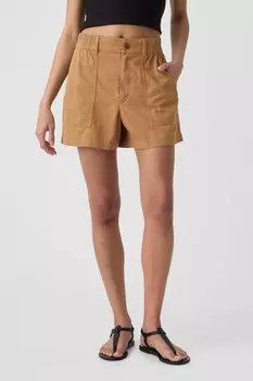 Шорты с камуфляжным принтом Gap, коричневый