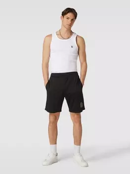 Шорты с камуфляжным узором Review, черный