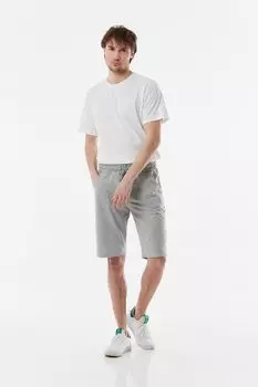 Шорты с карманами на кружевной талии Fullamoda, серый