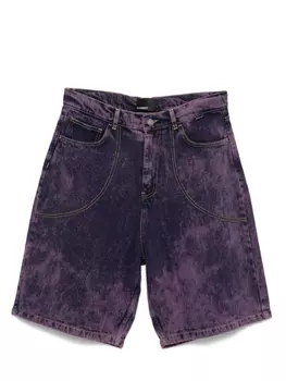 Шорты с кислотной стиркой RASSVET, фиолетовый