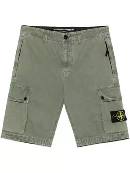 Шорты с компасом Stone Island, зеленый