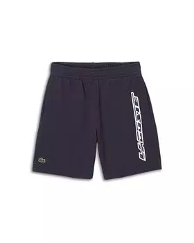 Шорты с контрастным логотипом для мальчиков из органического хлопка — Little Kid Lacoste, цвет Blue