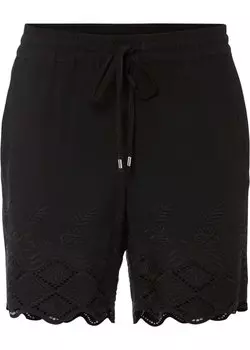 Шорты с кружевом Bodyflirt, черный