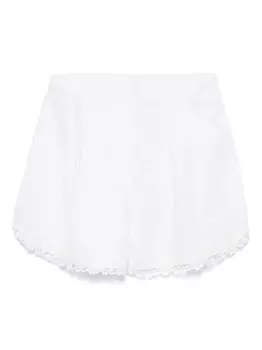 Шорты с кружевом MAURIZIO MYKONOS, белый