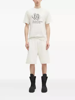 Шорты с логотипом Aries Premium Aged Temple, белый