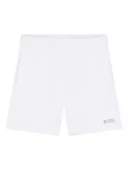 Шорты с логотипом BOSS Kidswear, белый