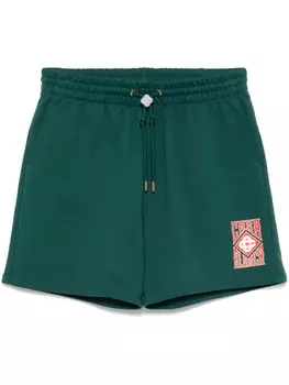 Шорты с логотипом Casablanca в готическом стиле, зеленый