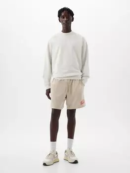 Шорты с логотипом Gap, бежевый