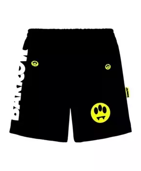 Шорты с логотипом и улыбкой Barrow, черный