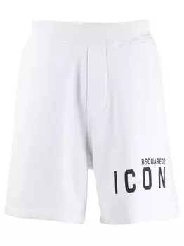 Шорты с логотипом Icon Dsquared2, белый
