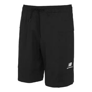 Шорты с логотипом короткие New Balance, черный