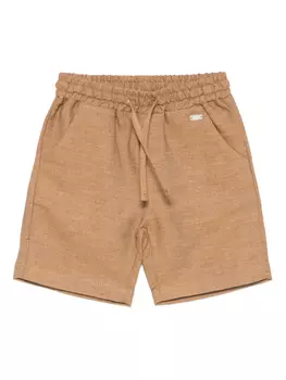 Шорты с логотипом Le Beb Enfant, коричневый