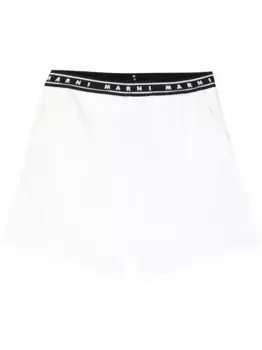 Шорты с логотипом Marni, белый