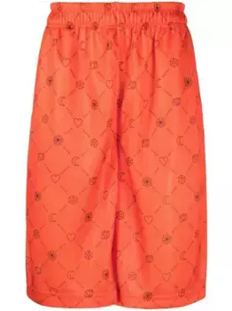 Шорты с логотипом Marni, оранжевый