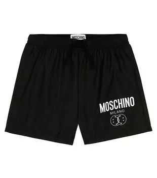Шорты с логотипом Moschino, черный