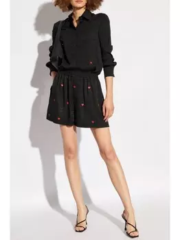 Шорты с логотипом Moschino Jacquard, черный