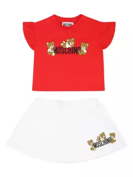 Шорты с логотипом Moschino Kids, белый