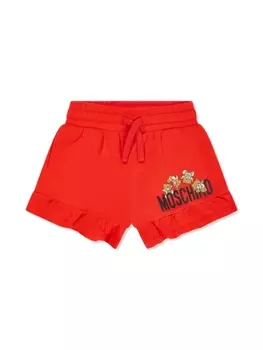 Шорты с логотипом Moschino Kids, красный