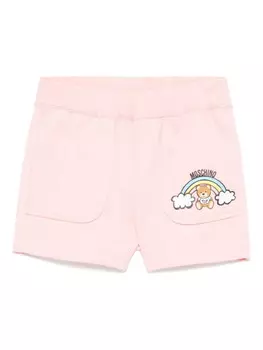 Шорты с логотипом Moschino Kids, розовый