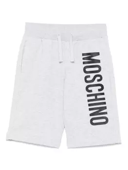 Шорты с логотипом Moschino Kids, серый