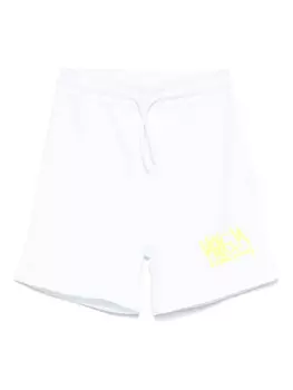 Шорты с логотипом MSGM Kids, белый