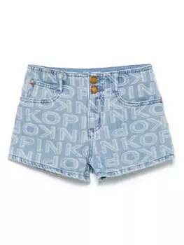 Шорты с логотипом Pinko Kids, синий