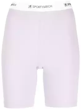 Шорты с логотипом Sporty & Rich, фиолетовый