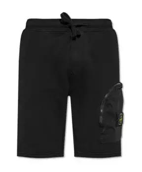 Шорты с логотипом Stone Island, черный