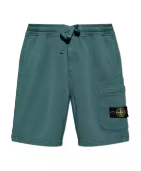 Шорты с логотипом Stone Island, зеленый