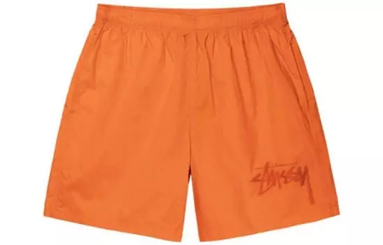 Шорты с логотипом Stssy Stussy, коричневый