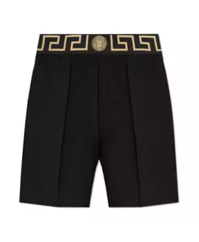 Шорты с логотипом Versace, черный