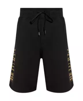 Шорты с логотипом Versace Jeans Couture, черный