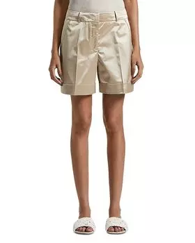 Шорты с манжетами Peserico, коричневый/бежевый